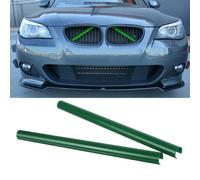 2x Cover Strisce Protezione Radiatore Griglia Verde PER BMW E60 E61 SERIE 5