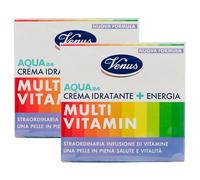 2x Crema Idratante+Energia AQUA24 MULTI VITAMIN, Per Una Pelle In Piena Salute e Vitalità. Con Una Straordinaria Infusione Di Vitamine 50ml