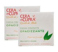 2x Crema Idratante OPACIZZANTE Per Pelli Miste o Grasse. Con Propoli Ed Eucalipto, Note Per Le Proprietà Antibatteriche e Riequilibranti, Idrata e Purifica 50ml