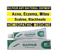 2X CREMA UNGUENTO ZOLFO 10% ACNE PUNTI NERI SCABBIA PSORIASI ECZEMA 25gm