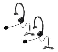 2X Cuffia USB per Call Center con Microfono A Cancellazione di Rumore Cuffi1842