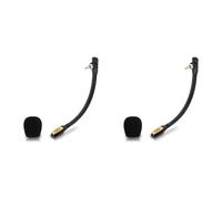 2X Cuffie da gioco di ricambio con microfono omnidirezionale con cancellazione del rumore per cuffie ASTRO A40 - Nero