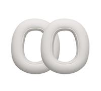 kwmobile 2x Cuscinetto Cuffie Compatibile con Logitech G735 Pad - Cuscinetti Ricambio Cuffie Over Ear Simil Pelle - bianco