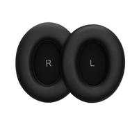 kwmobile 2x Cuscinetto Cuffie Compatibile con Sennheiser MOMENTUM 4 Wireless Pad - Cuscinetti Ricambio Cuffie Over Ear Simil Pelle - nero