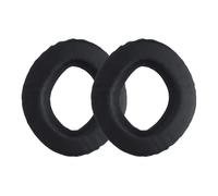 kwmobile 2x Cuscinetto Cuffie Compatibile con Sennheiser PX360 / MM550-X / MM450-X Pad - Cuscinetti Ricambio Cuffie Over Ear Simil Pelle - nero