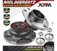 2x Cuscinetto Ruota Mozzo Posteriore Con ABS per Alfa Romeo Giulietta 940