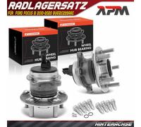 2x Cuscinetto Ruota Mozzo Posteriore Con Sensore ABS per Ford Focus 3 Berlina