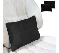 2x Cuscino Lombare per Auto. Cuscino Lombare per lo Schienale del Sedile. Supporto per la Schiena dell'auto. Cuscino Posteriore Traspirante, Confortevole e Morbido. Cuscino Schienale da Viaggio