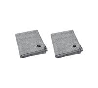 2X Cuscino Riscaldante Elettrico USB 60x50cm 5V Tappetino Riscaldato con Termostato Isolamento Cuscino Caldo per Uso Esterno