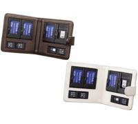 2x Custodie Per Schede Di Memoria Hama Sony PSP Memory Stick Pro Duo Marrone