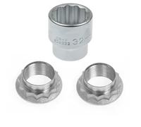 2x Dado Mozzo Semiasse + Bussola SW32 per Mercedes-Benz M26 x 1,5