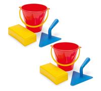 2x dantoy da Muratore Set Cava Sabbia Giocattoli Sand-Set Gioco Spiaggia Secchio