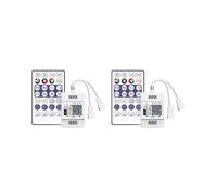 2X DC12-24V Controller RF 28 Tasti WiFi APP Telecomando Vocale Musicale per WS2812B WS2811 RGB LED Strip Light Dimmer Domestico
