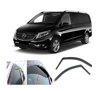 2X Deflettori d'Aria Compatibile con Mercedes Benz Vito Viano Classe V W447 2014-presente MK3 Antiturbo per Auto Vetro Acrilico Anti Vento Guardia di Pioggia Sole Neve qualità Premium PMMA