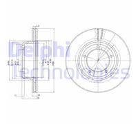 2x DELPHI BG2612C Disco freno Anteriore per LAND ROVER Defender SUV (L316) 298mm