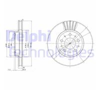 2x DELPHI BG2841 Disco freno Anteriore per VOLVO XC70 Cross Country (295) 280mm