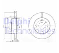 Discofreno BG3763 DELPHI per NISSAN