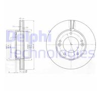 2x DELPHI BG3858 Disco freno Anteriore per KIA SORENTO I (JC) 302mm