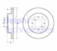 2x DELPHI BG3941 Disco freno Anteriore per SUZUKI IGNIS II IGNIS (MF) IGNIS (FH)