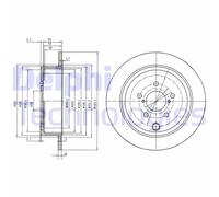 2x DELPHI BG4158 Disco freno Posteriore per TOYOTA GT 86 Coupe (ZN6) 286mm