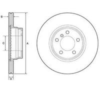2x DELPHI BG4458C Disco freno Anteriore per BMW 3 Limousine (F30, F80) 330mm
