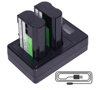 2X DENEEPR 2300mAh Batteria EN-EL15 EN-EL15C per Nikon EN-EL15B EN-EL15A Nikon D850, D750, D810, D7500, Z6, Z6II, Z7, Z7II, D7200, D7100, D7000, 1 V1, D500, D600, D610, D800, D800E, D810A