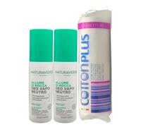 2X Deo Vapo Neutro, Antitraspirante, Contrasta L'Eccessiva Sudorazione, 100 ml + Confezione da 80 Dischetti Leva trucco e Smalto