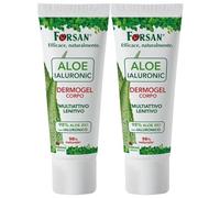 2x DermoGel Corpo, Multiattivo Lenitivo, ALOE Ialuronic. 98% Aloe Bio e Arricchito Con Acido Ialuronico Di Origine Naturale 200ml