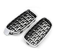 2x Diamante Griglia Meteor Stile Auto Paraurti Anteriore Griglie Protector Per BMW F30 F31 Serie 3 2012 2013 2014 2015 2016 2017 Griglia Radiatore(Plating Silver)