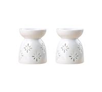 2X Diffusore nel Ceramica Bruciatore un Candela Diffusori nel Ceramica un Combustione di Oli Essenziali Lampada Aromatica - Fiore