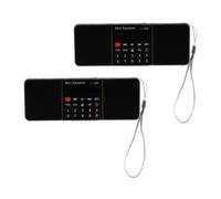 2X Digital Fm Radio Media Speaker Lettore Musicale Mp3 Supporta Scheda TF Unit? USB con Display a LED e Funzione Timer