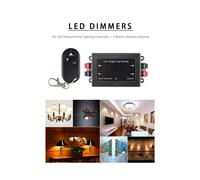 2X Dimmer per Strisce LED Monocolore da 8 A, 12 V, 24 V CC, Regolatore di Luminosità del Segnale PWM A 1 Canale con Telecomando A 3 Tasti