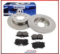 2x Dischi Ø 255mm Pieno per Audi A4 B6 B7 8E Pastiglie Posteriori per Pr No. 1KP