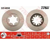 2X Dischi Freno Anteriore Mazda B-Serie 1999-2006 256mm
