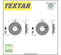 2x Dischi freno Textar Anteriore per SUZUKI JIMNY