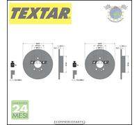 2x Dischi freno Textar PRO Anteriore per MERCEDES CLASSE A 160 150