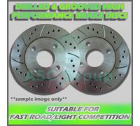 2X Dischi Freno Ventilati Performance Forati E Ruttati 290Mm 5 Stud (Coppia)