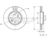 TOMEX brakes TX 70-22 Disco freno