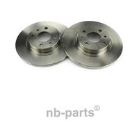 2x Disco Freni Anteriore 258mm Pieno per Alfa Romeo Fiat Panda Punto Delta