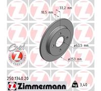 2X Disco Freno Ø253Mm Posteriore Completo Per Ford Fiesta VI Focus 1.6 16V 1.4