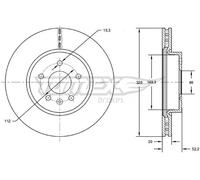 2X Disco Freno Ø320Mm Anteriore Ventilato Per Audi A4 Avant 2.0 TDI 1.8 TFSI