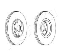 2x Disco freno 60-00-0704 ASHIKA per RENAULT VEL SATIS ESPACE IV