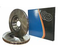 2x Disco freno Assale anteriore con ventilazione esterna 6042220 per VOLVO FORD