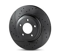 2x Disco freno Assale anteriore forato RT 20162-GL T5 ROTINGER per CADILLAC SAAB