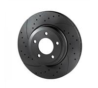 ROTINGER 2X Disco Freno Ø323mm Anteriore Forato, Ventilato Per Audi A8 3.0 TDI