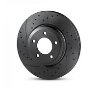 2x Disco freno Assale anteriore forato RT 2496HP-GL T5 ROTINGER per BMW 5