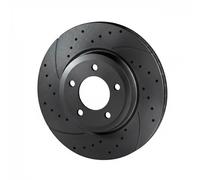2x Disco freno Assale anteriore forato RT 2982-GL T5 ROTINGER per PEUGEOT