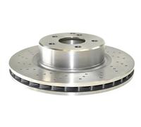 2x Disco freno Assale anteriore perforato/ventilazione interna 02.35.080