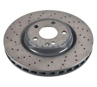 2x Disco freno Assale anteriore perforato/ventilazione interna 10 10 7501 SWAG