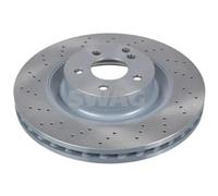 2x Disco freno Assale anteriore perforato/ventilazione interna 10 92 6406 SWAG